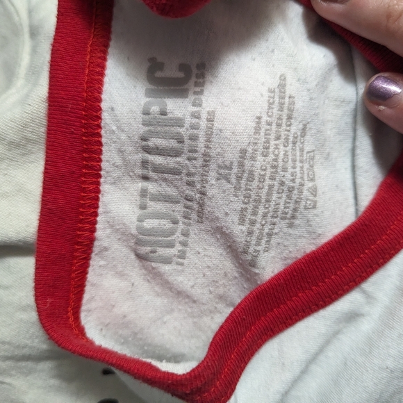 Hot Topic "Let's Summon Demons" ringer tee. Size XL - Picture 2 of 3